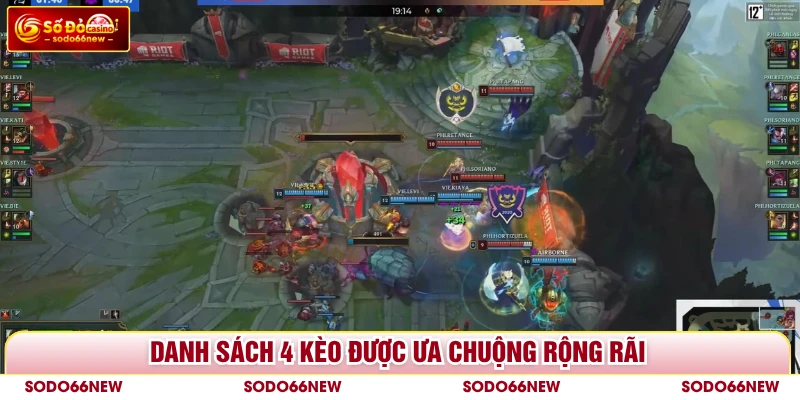 Danh sách 4 kèo được ưa chuộng rộng rãi