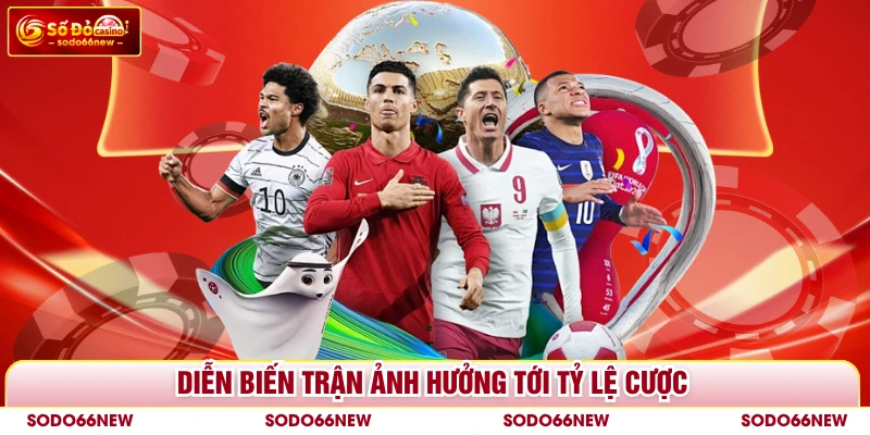 Diễn biến trận ảnh hưởng tới tỷ lệ cược